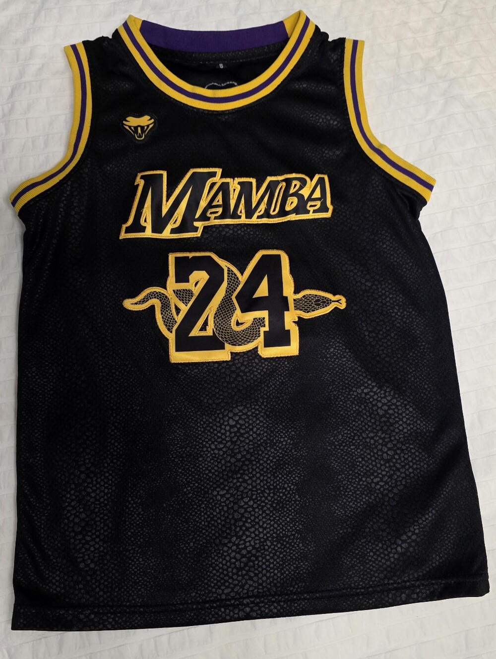 Kobe Bryant Lakers Kids Jersey Black Mamba
